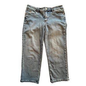 Nine West Women Capri Jeans Mid Rise Stretch (Sz6 W30 L20)
